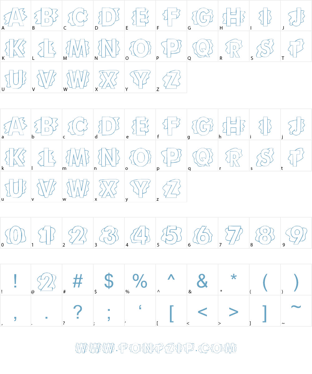 LMS Scrap Paper Font Character